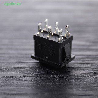 Ziyulin kcd2 mini black 6pin on / off / on rocker switch boat rocker switch third gear vn