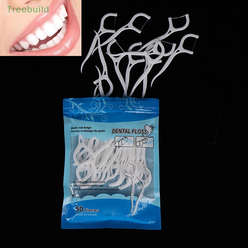 100 cái dùng một lần chỉ nha khoa bàn chải kẽ răng tăm làm sạch răng