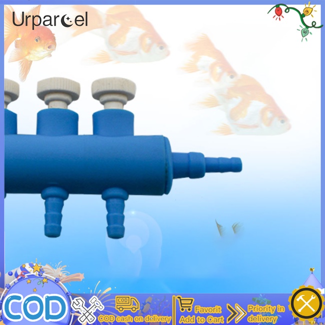 Máy bơm không khí hồ cá urparcel máy phân phối không khí bộ chia khí quản có thể điều chỉnh shunt máy bơm tăng áp oxy một lỗ