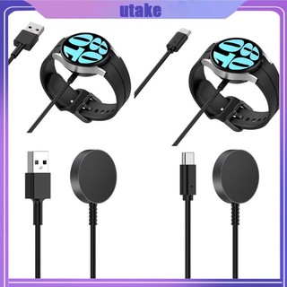 Utakee smartwatch charging dock station charger adapter cord type-c usb charging cable for watch 6 4classic watch 5 5 pr