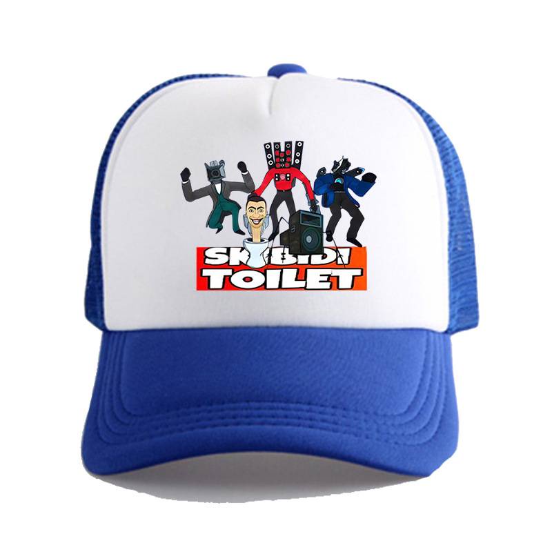 Ere1 skibidi toilet mũ cao điểm dễ thương mũ chống nắng thoáng khí mùa hè mũ bóng chày đa năng thể thao giải trí mũ lưới mũ chống nắng