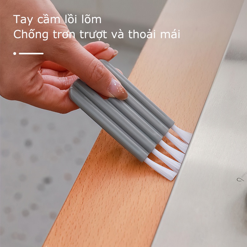 Cọ rửa nắp chai lọ, Bàn Chải Vệ Sinh Nắp Cốc Gia Dụng, bàn chải vệ sinh khe rãnh đa năng-MCKES