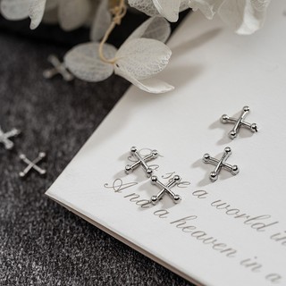 Charm đính móng hình chữ thập cá tính, charm nail y2k