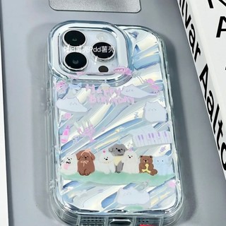 Máy lạnh động vật tương thích iphone14 / 13promax phone case 12 / 11pro wave xr / xsmax / 7 / 8plus soft case