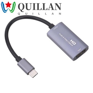 Quillan video capture card usb-c đầu ra hdmi đầu vào âm thanh trò chơi ghi video grabber game recorder capture card usb-c video capture