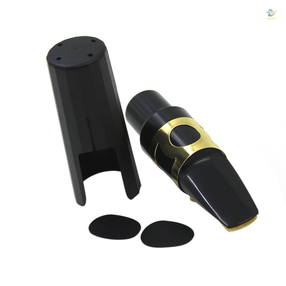 3elife tenor sax saxophone mouthpiece nhựa có nắp khóa kim loại reed mouthpiece patch pads đệm