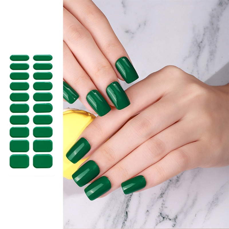 Pepa 20 cái keo dán đầy đủ bọc gel nail art sticker không thấm nước gel nail wrap semi cured gel strips nail decals