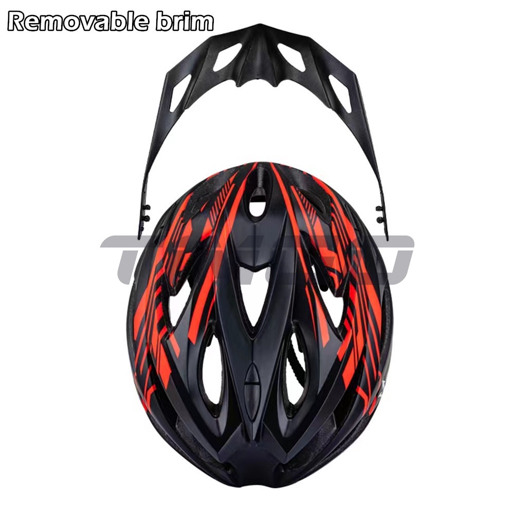 Eapon ace mtb mountain road bike mũ bảo hiểm người lớn đi xe đạp an toàn có thể tháo rời vành đen đỏ