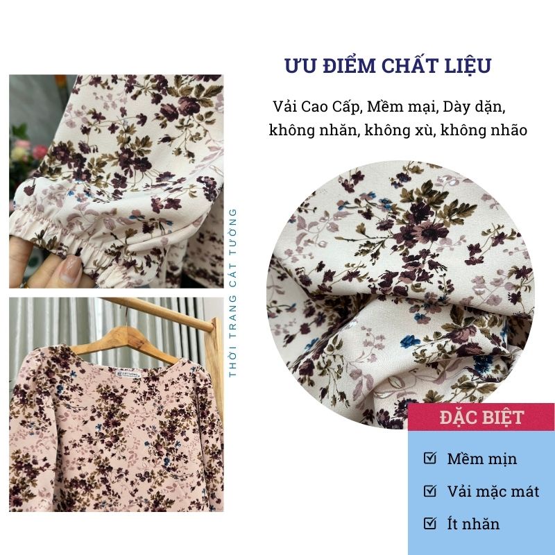 Áo nữ trung niên mát nhẹ G12, quà tặng cho mẹ, cho bà - Thời trang Cát Tường