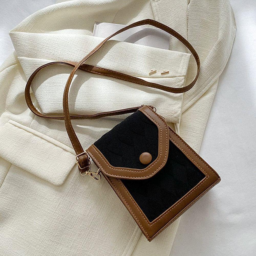 Túi Da pu Đeo Chéo Màu Trơn Thời Trang Dành Cho Nữ