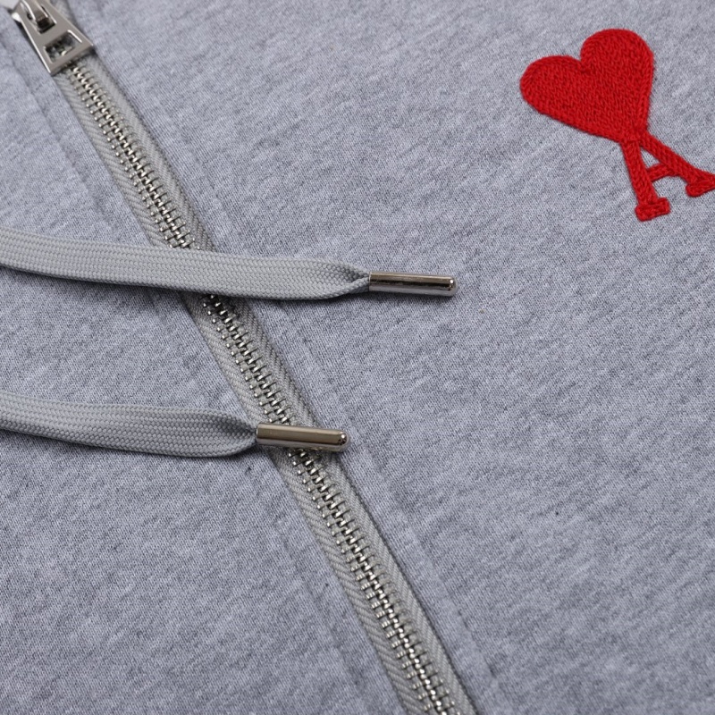 Ami-mới! Logo thương hiệu: love khăn thêu thiết kế dây kéo, cao-chất lượng dây kéo không có răng, không nứt, và lụa trượt lớn, cả nam và nữ phong cách