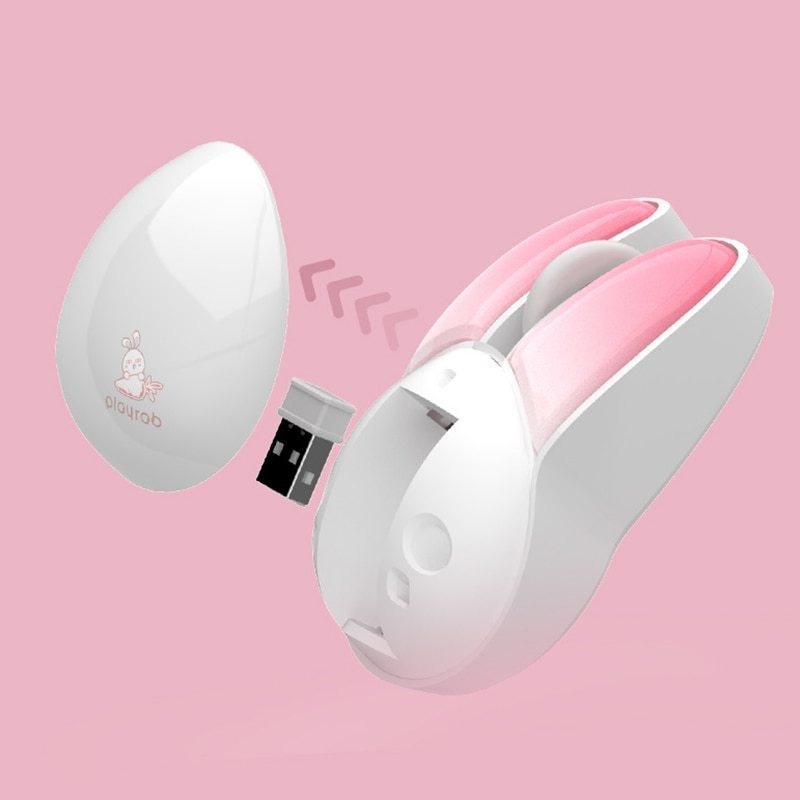 Chuột bluetooth Không Dây 2.4ghz Hình Thỏ Dễ Thương