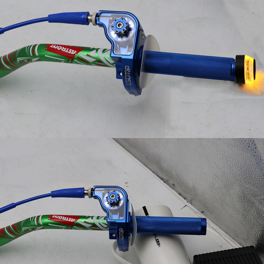 MOTOPRTS SHOP ZSDTRP 1PC Throttle Grips 22mm CNC Aluminum Alloy Twist Throttle Grip Universal Motorcycle Handle