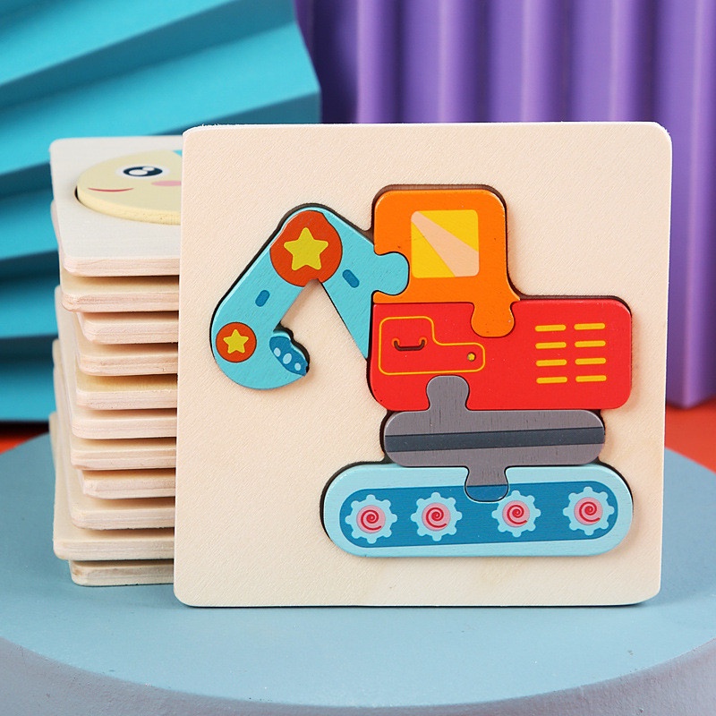 Bộ Xếp Hình 3D Hình Hoạt Hình Cho Bé