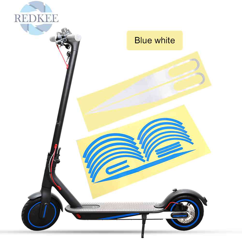 Miếng Dán Phản Quang Bảo Vệ Trục Bánh Xe Scooter Điện M365 Pro 1s