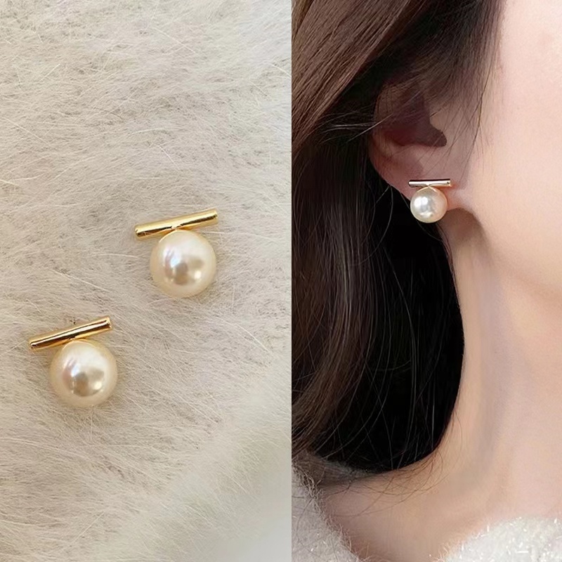 Bông Tai Bạc 2023 Đính Ngọc Trai Nhỏ Xinh Sang Trọng Thời Trang Cao Cấp