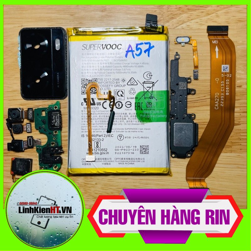 Linh Kiện Oppo A57 / Camera trước,camera sau,main sạc,cáp nối main,loa ngoài,vân tay,cáp flash,Pin rin bóc máy