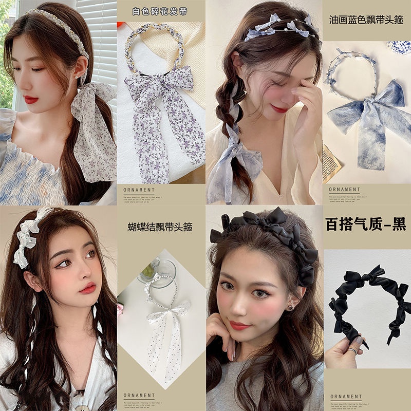 Băng Đô Cài Tóc Vải Lụa Mỏng Kiểu Pháp Thời Trang Mùa Hè Cho Nữ