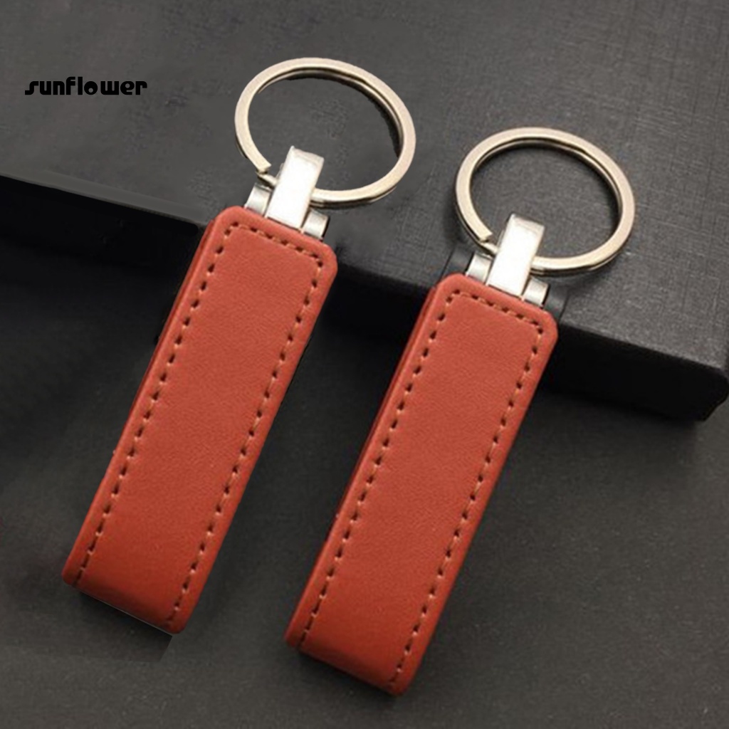 Usb2.0 4 / 16 / 32 / 64 / 128GB Vỏ Kim Loại Giả Da Đựng Chìa Khóa Tiện Dụng