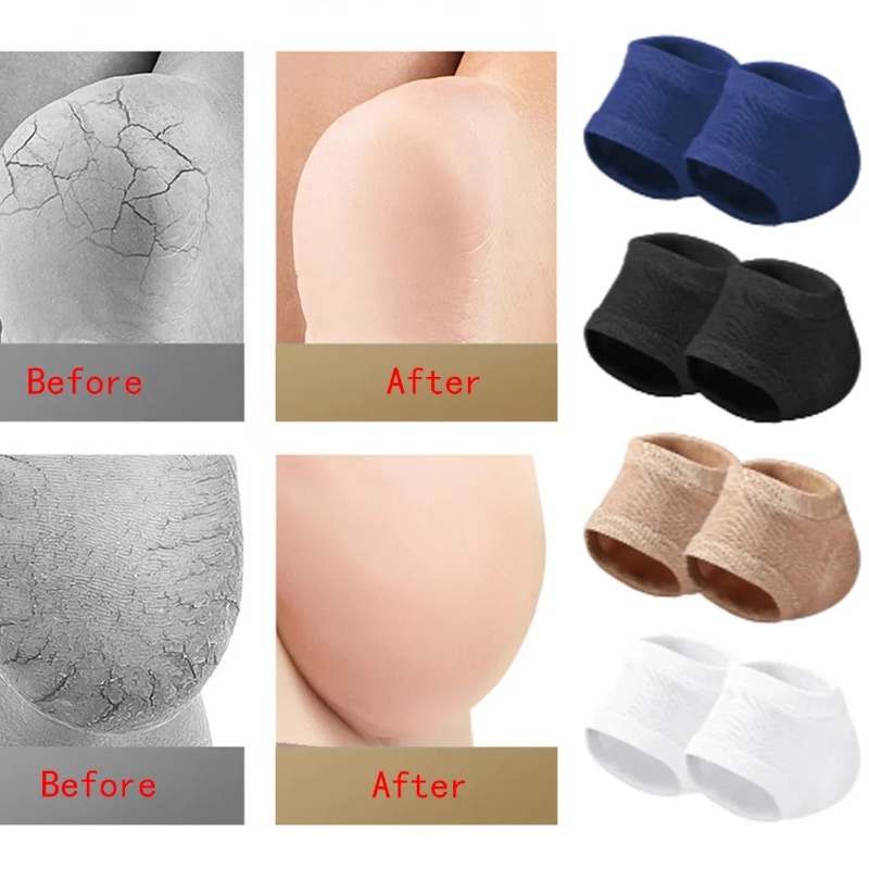 Vớ Gel Silicone Bảo Vệ Gót Chân Chống Nứt Nẻ / Đau Nửa Chân