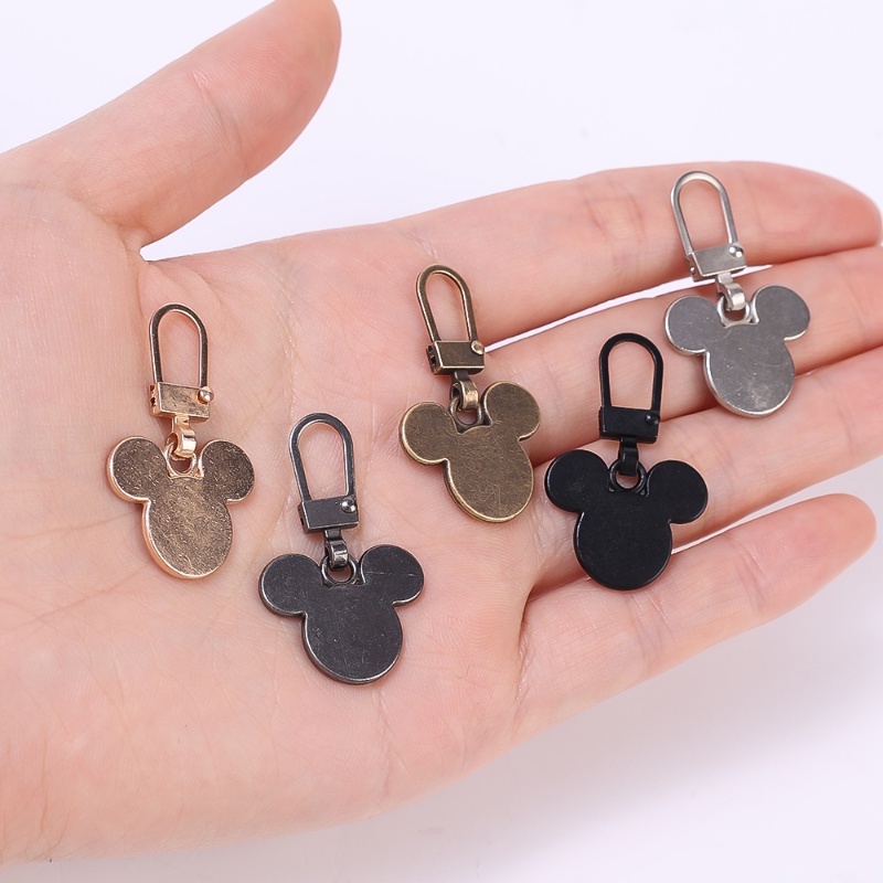 Phụ Kiện Khóa Kéo Có Thể Tháo Rời Thay Thế Đầu Chuột Mickey Cho Túi Xách