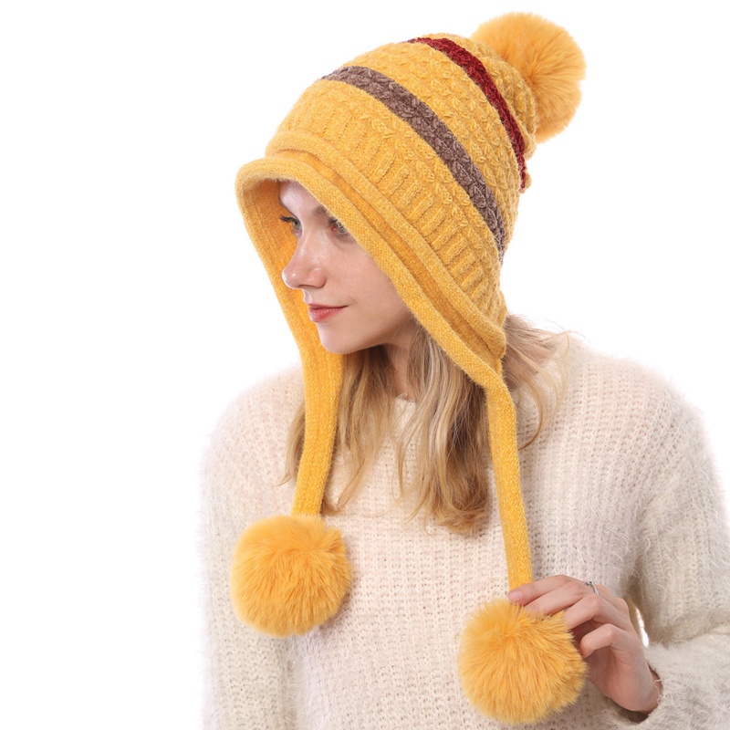 Mũ Len Trùm Tai Phong Cách Hàn Quốc Thời Trang Cho Nữ