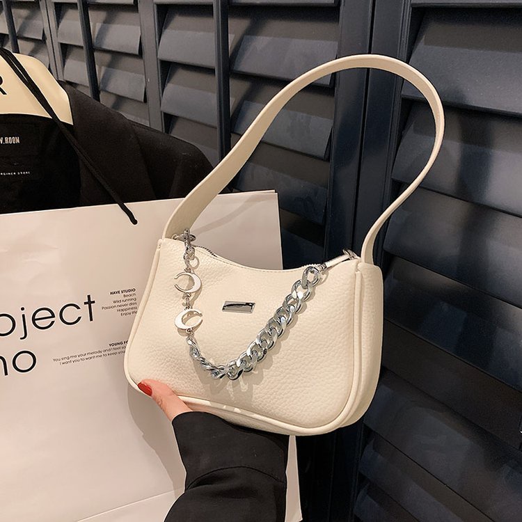 Túi Xách Đeo Vai Phối Dây Xích Thời Trang Pháp Cao Cấp Cho Nữ