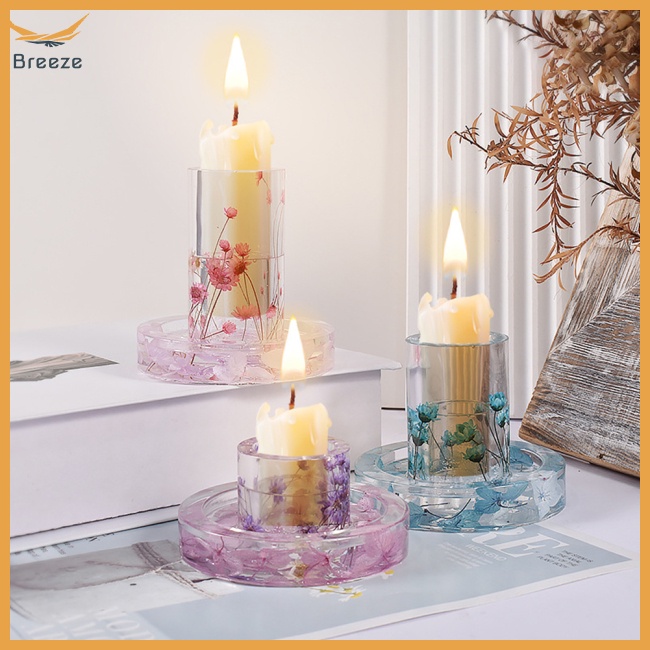 Khuôn Silicone 3 Kích Cỡ Làm Đế Nến Diy