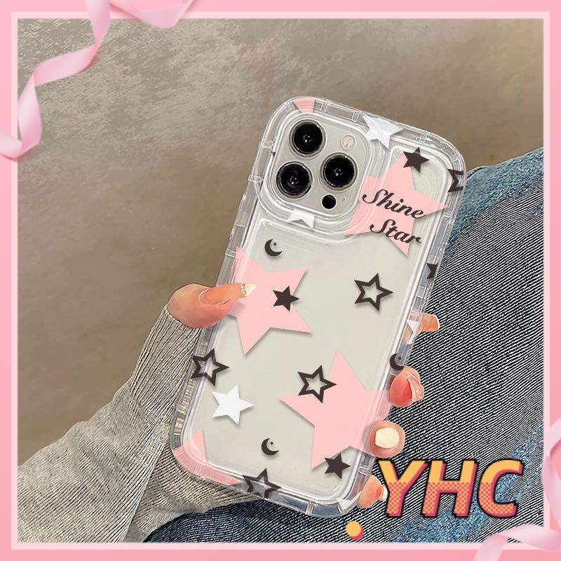 ốp lưng iphone giảm chấn ngôi sao đơn giản, túi khí, vỏ mềm trong suốt Cho Iphone 6 / 6S / 6splus / se / 7 / 7plus / 8 / 8plus / X / xs / xsmax / 11 / 12 / 13 / 14 / Plus / pro / pro max-713