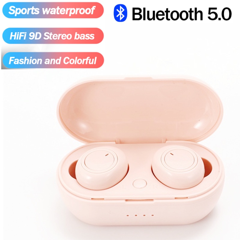 Tai nghe Bluetooth TWS ZEEJUL macaron không dây micro thể thao âm thanh nổi có hộp sạc