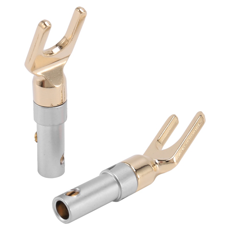 Set 12 Đầu Nối Dây Loa 45 Độ Diy Màu Đen + 6 Đỏ