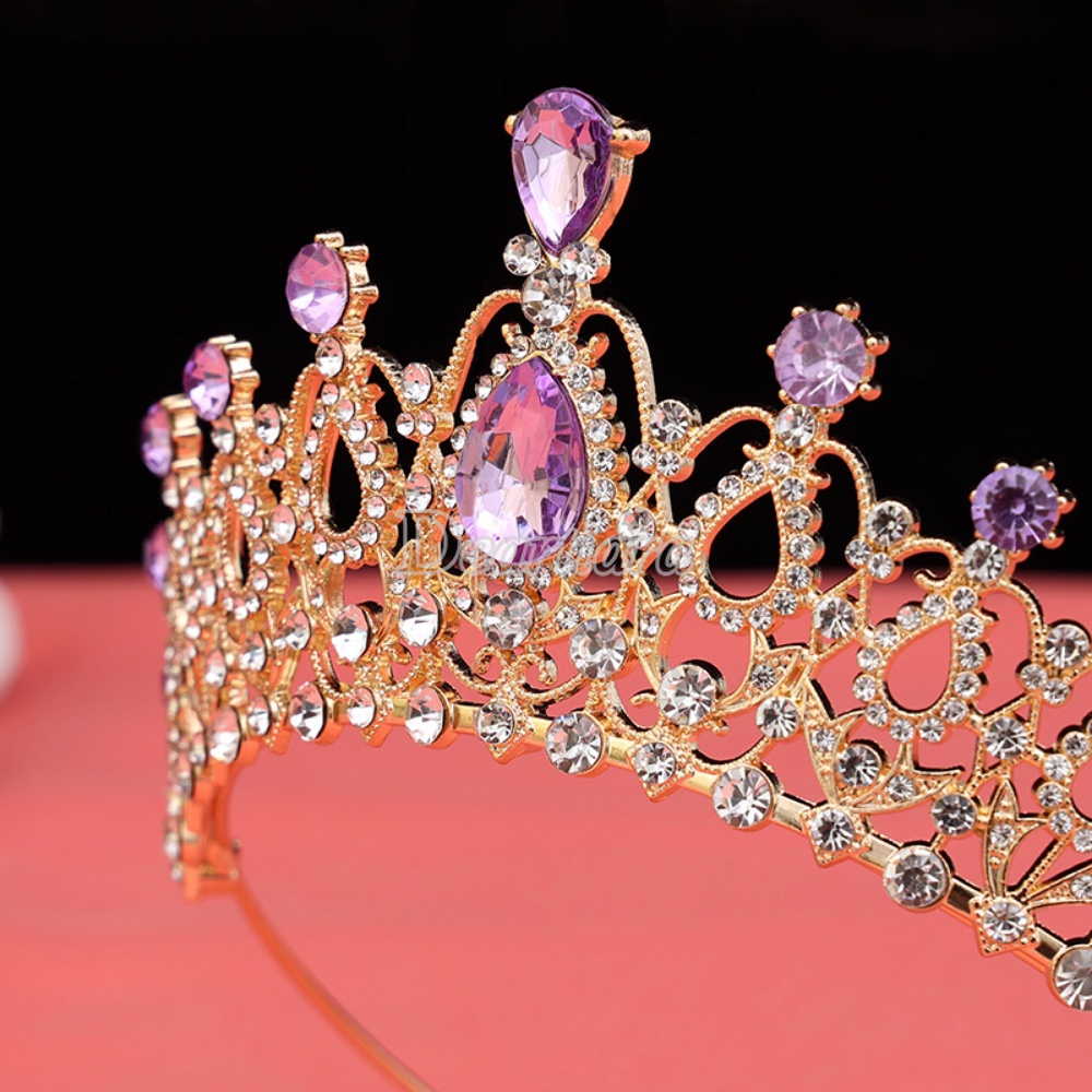 Cài Tóc Hình Vương Miện Đính Đá Lấp Lánh Thời Trang