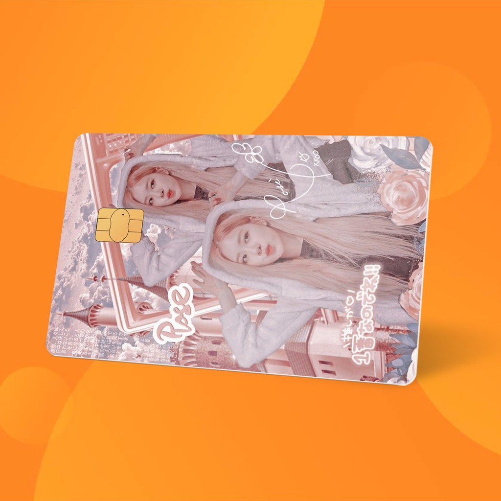 Miếng Dán Thẻ Card ROSE BLACK PINK | SKIN ATM, Thẻ Chung Cư Trang Trí - Chất Liệu Decal Vinyl Chống Nước