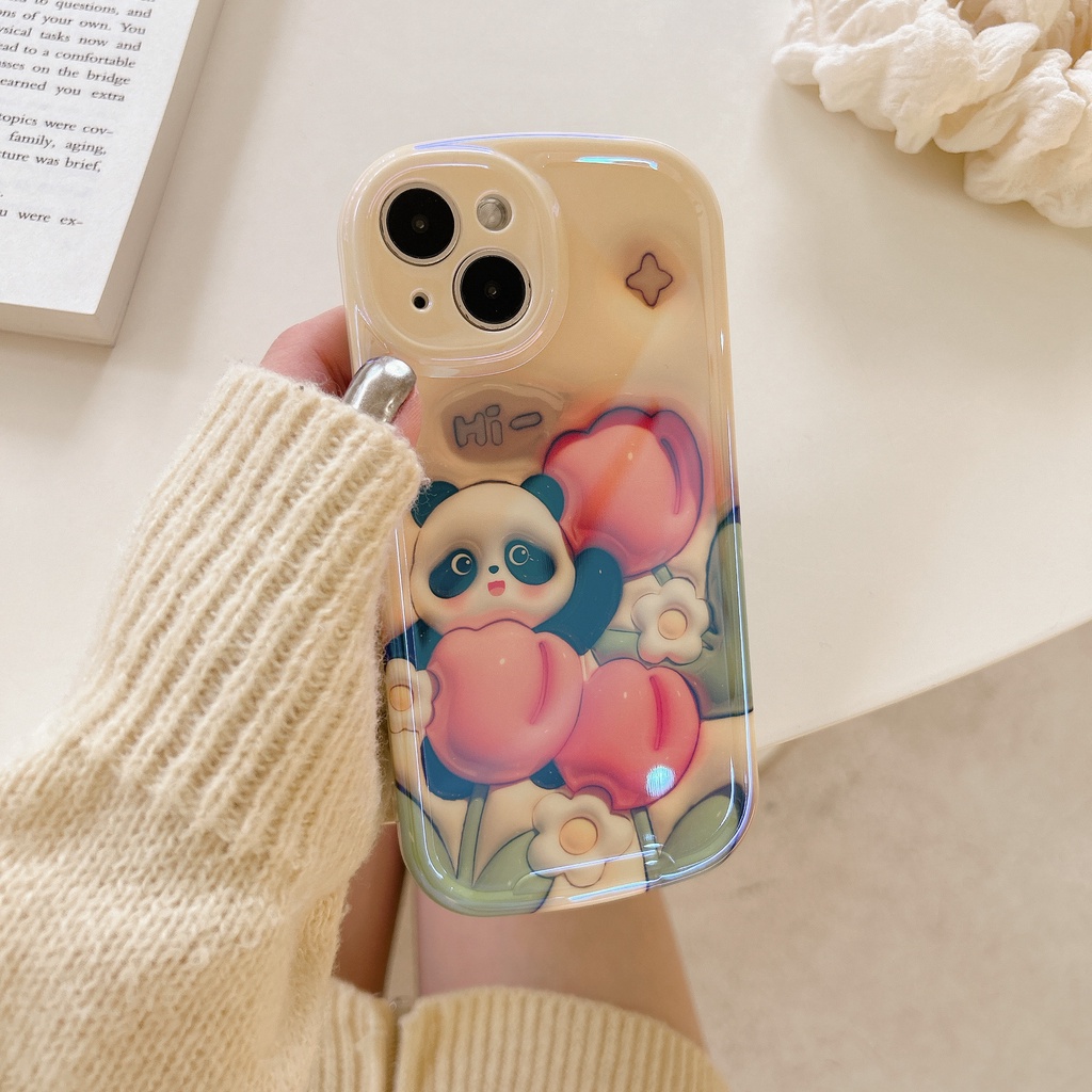Ốp Điện Thoại TPU Chống Sốc Họa Tiết Gấu Và Hoa 3D Cho IPhone 14 13 12 11 Pro Max