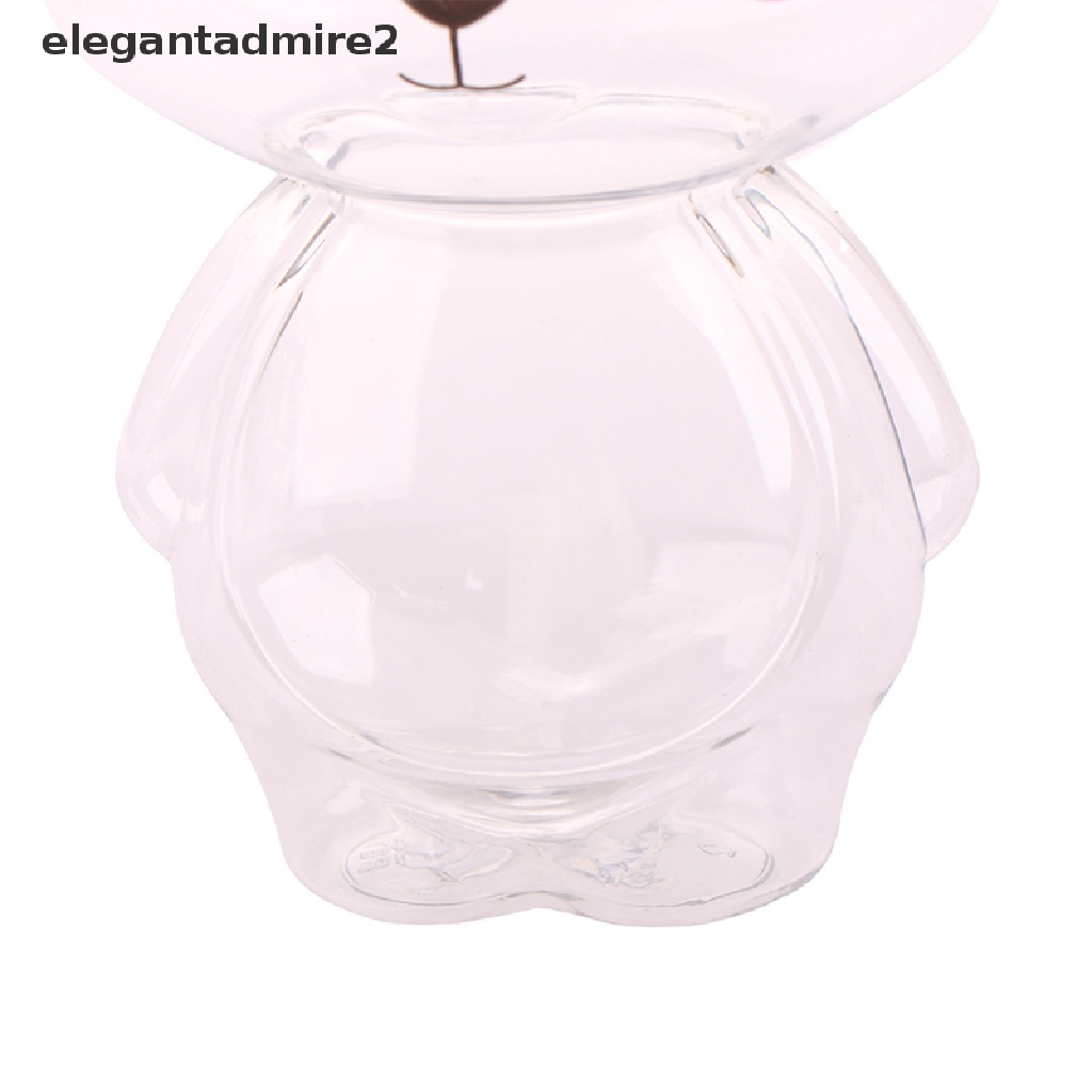 1 Bình Nước Ép 500ml Bằng Nhựa Dày Trong Suốt In Hình Gấu Violent Dễ Thương