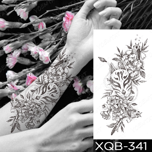 Hình Xăm Dán Tạm Thời Hình Hoa Nhài / Hoa Nhài / Hoa Hồng Chống Thấm Nước
