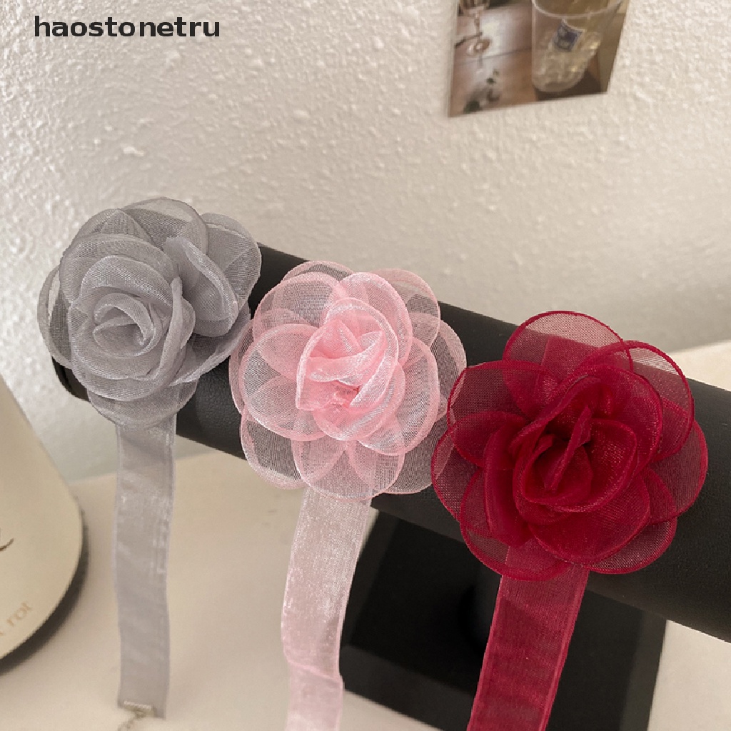 Vòng Cổ Choker Ren Hoa Hồng Quyến Rũ Thời Trang Cho Nữ