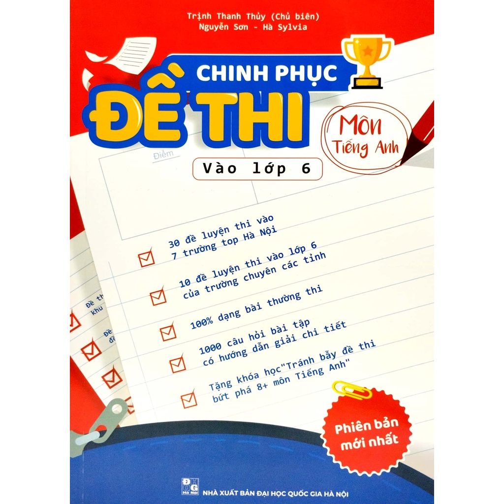Sách Chinh Phục Đề Thi Vào Lớp 6 Môn Tiếng Anh