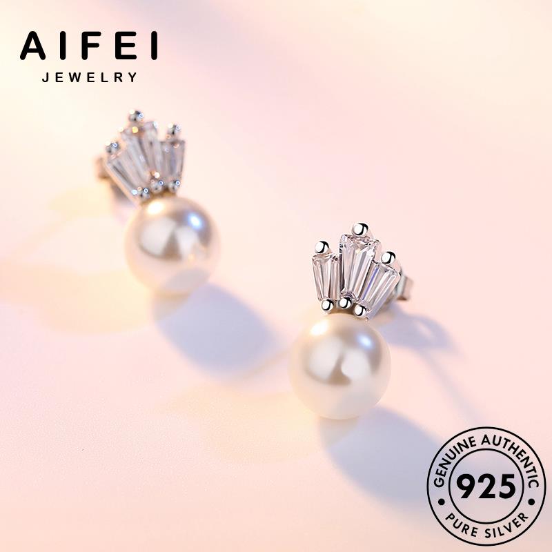 AIFEI JEWELRY xỏ giản quốc Thời nguyên tai tua thật bông vương phụ nữ bản miện đơn hàn trang sức trai 925 vành tròn khuyên bạc thời ngọc kiện E188