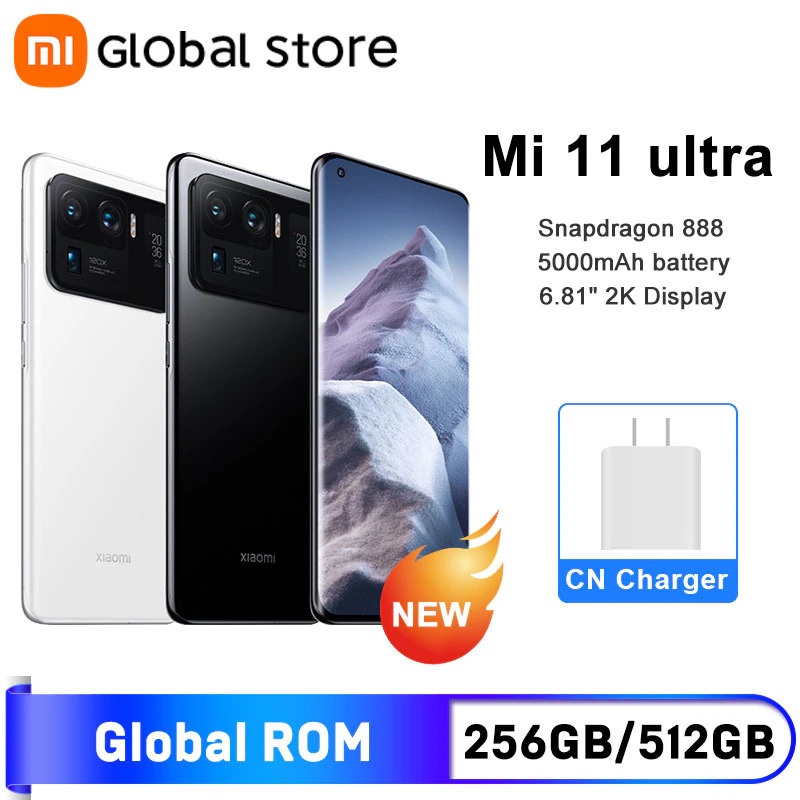 [MÃ DODU001] Điện thoại Xiaomi Mi 11 Ultra (8/256) Hàng chính hãng full hộp cân mọi tựa Game