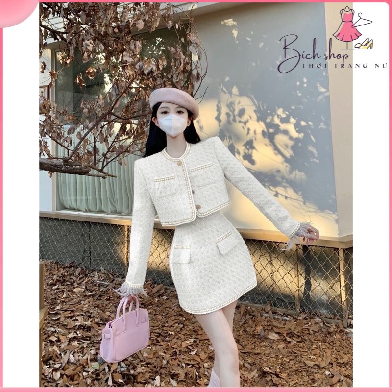 Sét dạ cao cấp , áo dời , chân váy chữ A , trẻ trung ,năng động