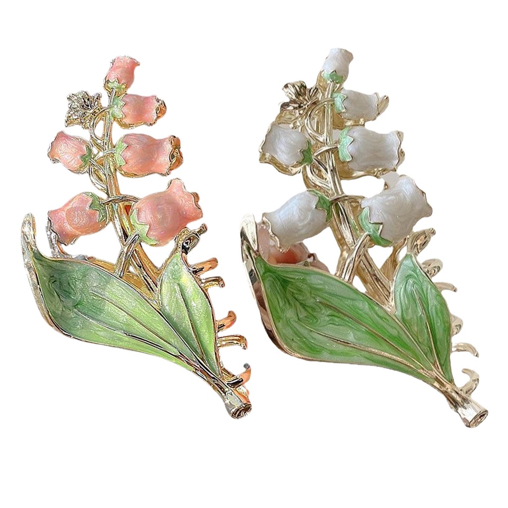 Kẹp Tóc Hình Hoa Lily / Cá Mập Cỡ Lớn Tinh Tế Thời Trang Mùa Hè