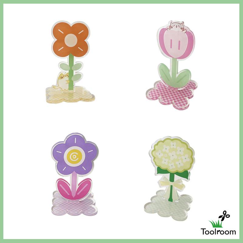 Giá Đỡ Số Bàn Bằng Acrylic Hình Bông Hoa Độc Đáo Trang Trí Nhà Cửa