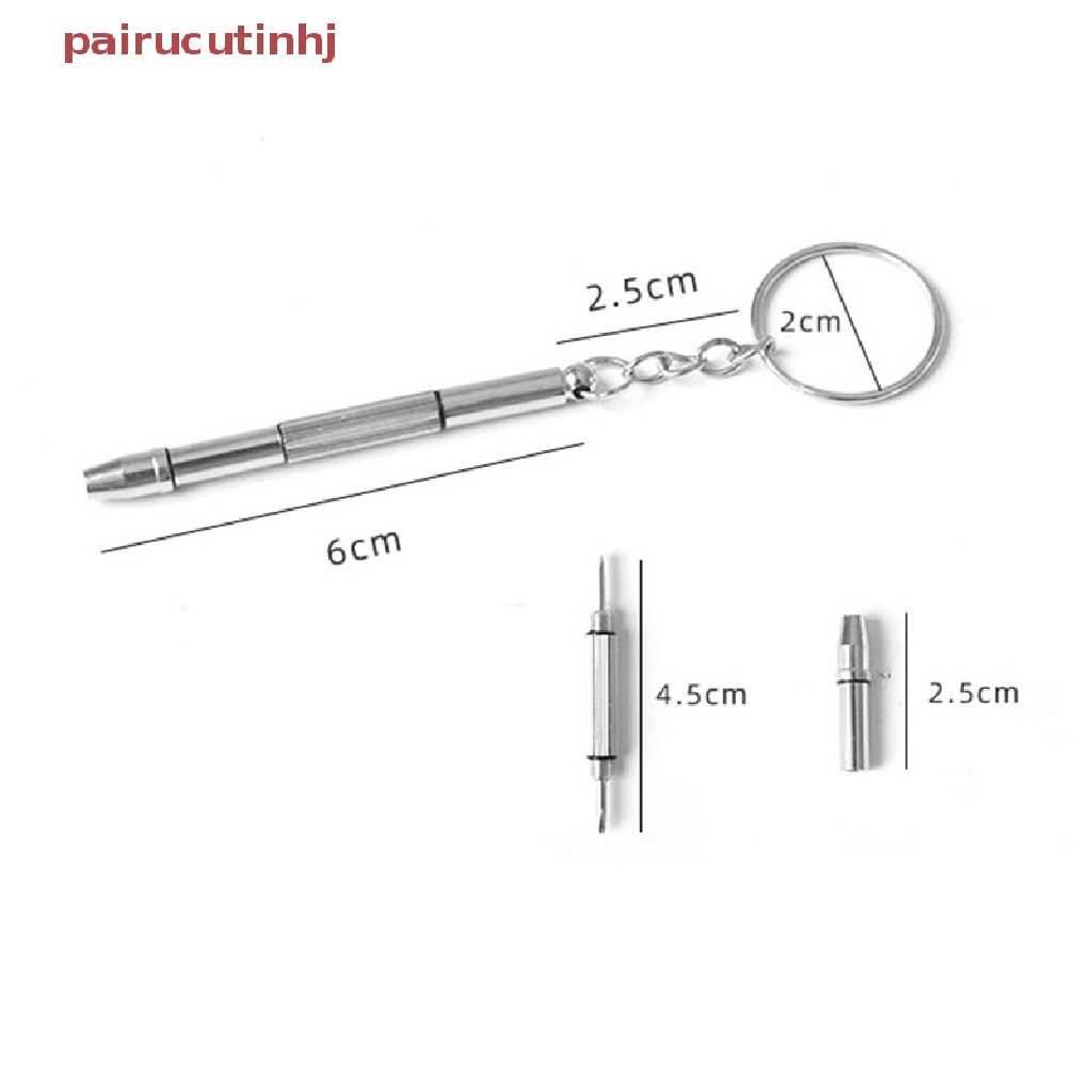 Bộ Tua Vít Sửa Mắt Kính 4 Trong 1 Có Móc Khóa Tiện Dụng