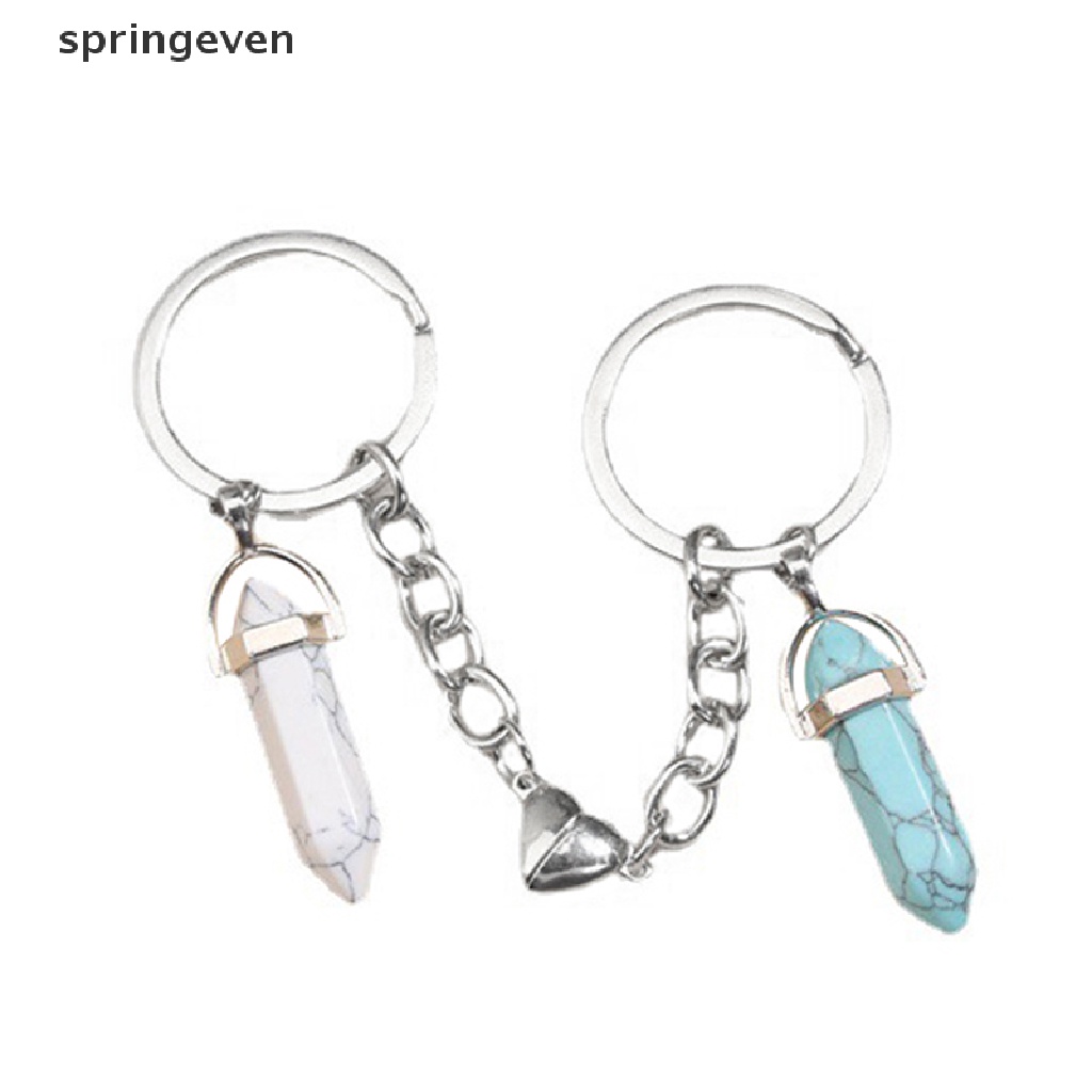 Móc Khóa Nam Châm Hình Trái Tim Đính Đá Pha Lê Xinh Xắn