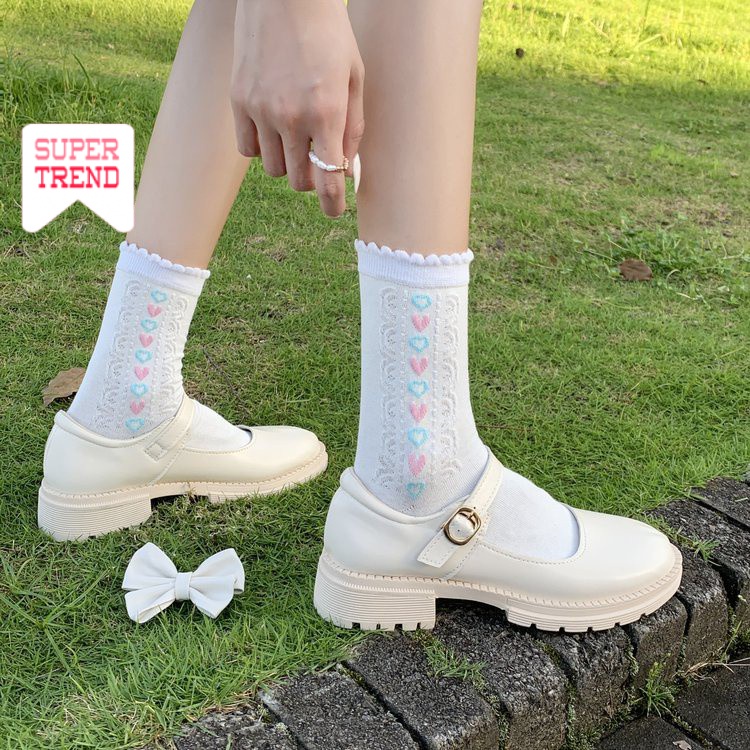 Giày lười đế dày đính nơ thời trang cho nữ