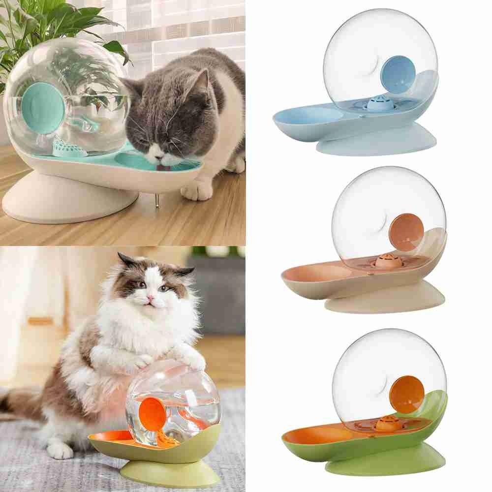 Bát Đựng Nước Uống Tự Động Chia Ngăn Khô Và Ướt 1 Cái Cho Chó Mèo