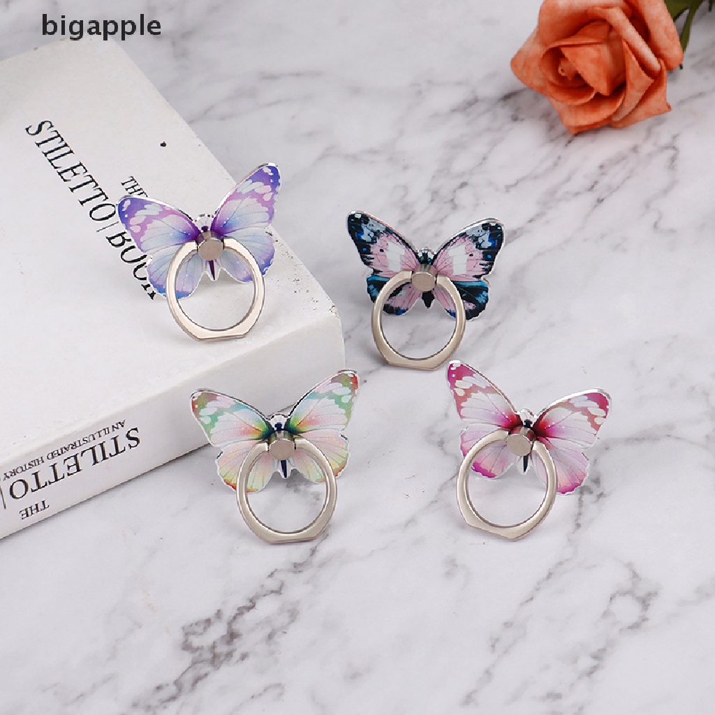Bigapple 1 Nhẫn Đỡ Điện Thoại Hình Bướm Xinh Xắn Phổ Biến RDG