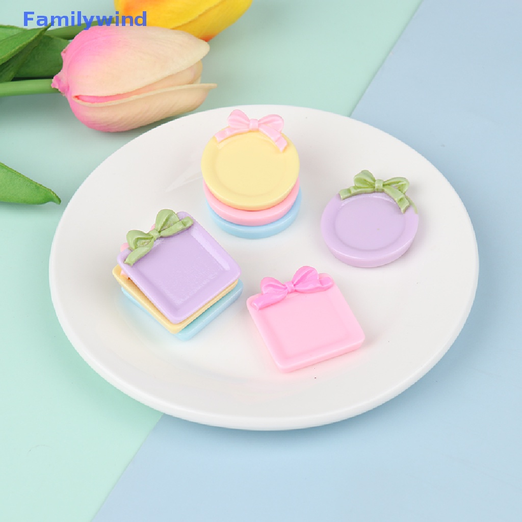 Set 5 Đĩa Đựng Món Tráng Miệng 1: 12 Mini Trang Trí Nhà Búp Bê