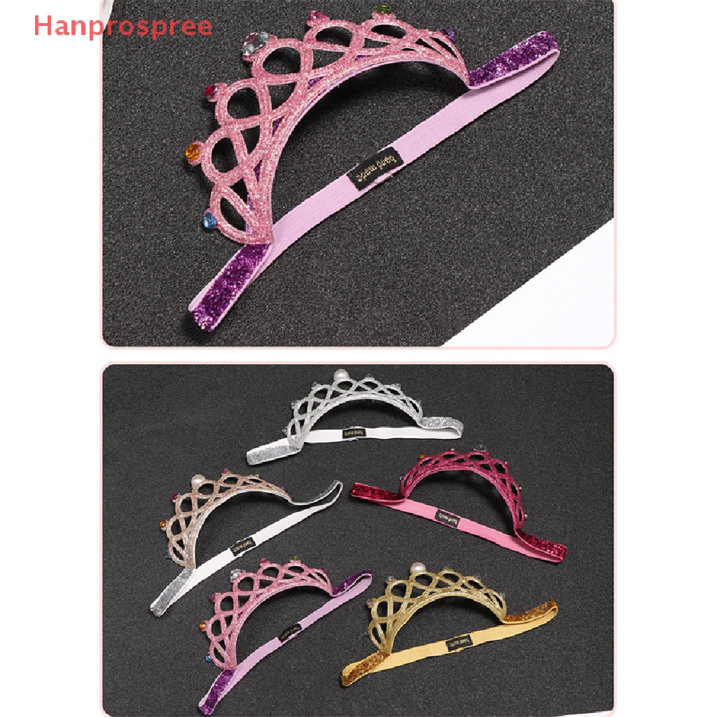 Băng Đô Cài Tóc Hình Vương Miện Mềm Co Giãn Cho Bé